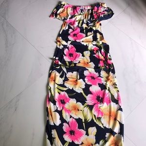 Fashion Nova off the shoulder floral maxi